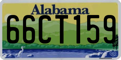 AL license plate 66CT159