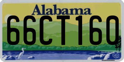 AL license plate 66CT160