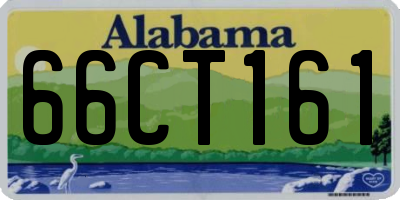AL license plate 66CT161
