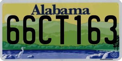 AL license plate 66CT163