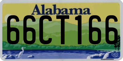 AL license plate 66CT166