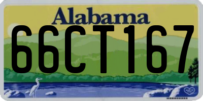 AL license plate 66CT167