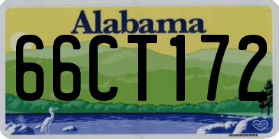 AL license plate 66CT172