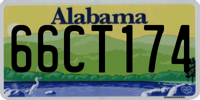 AL license plate 66CT174