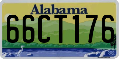 AL license plate 66CT176