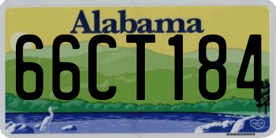 AL license plate 66CT184