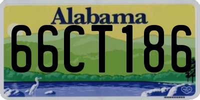 AL license plate 66CT186