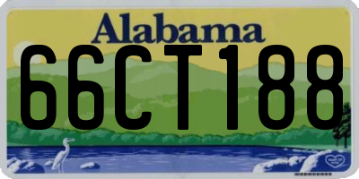 AL license plate 66CT188