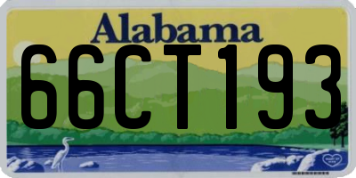 AL license plate 66CT193