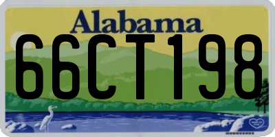 AL license plate 66CT198