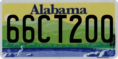 AL license plate 66CT200