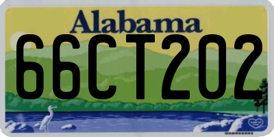 AL license plate 66CT202
