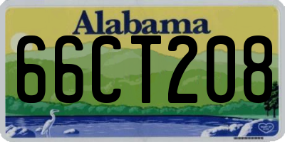 AL license plate 66CT208