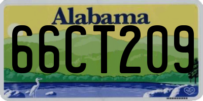 AL license plate 66CT209