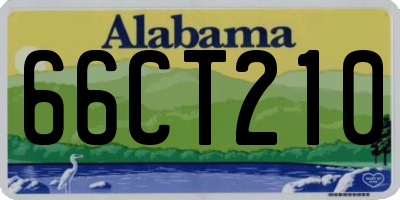 AL license plate 66CT210