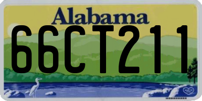 AL license plate 66CT211