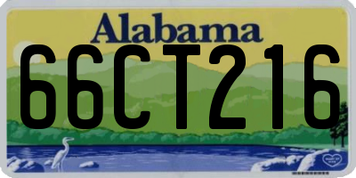 AL license plate 66CT216