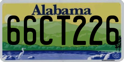 AL license plate 66CT226