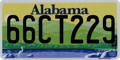AL license plate 66CT229