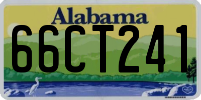 AL license plate 66CT241