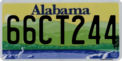 AL license plate 66CT244