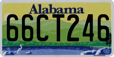 AL license plate 66CT246