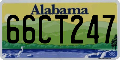 AL license plate 66CT247