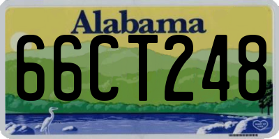 AL license plate 66CT248