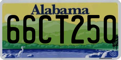 AL license plate 66CT250