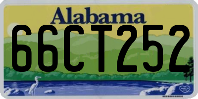 AL license plate 66CT252