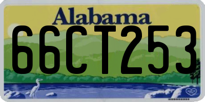 AL license plate 66CT253