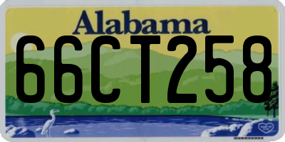 AL license plate 66CT258