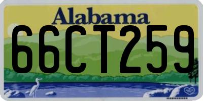 AL license plate 66CT259