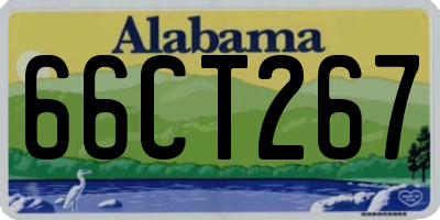 AL license plate 66CT267