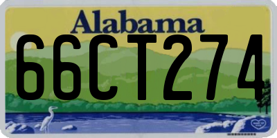AL license plate 66CT274