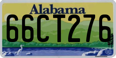 AL license plate 66CT276
