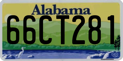 AL license plate 66CT281