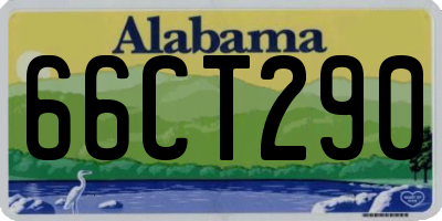 AL license plate 66CT290
