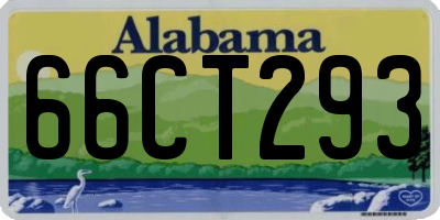 AL license plate 66CT293