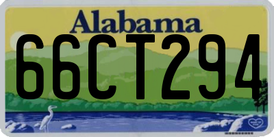 AL license plate 66CT294