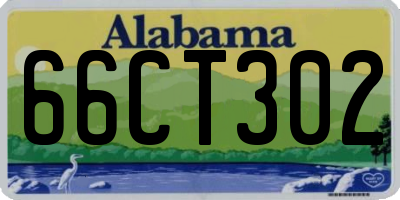 AL license plate 66CT302