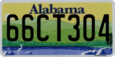 AL license plate 66CT304