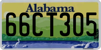 AL license plate 66CT305