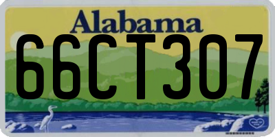 AL license plate 66CT307