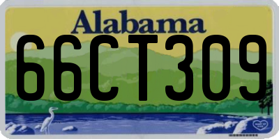 AL license plate 66CT309