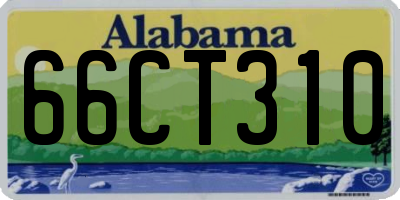 AL license plate 66CT310