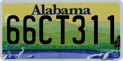 AL license plate 66CT311