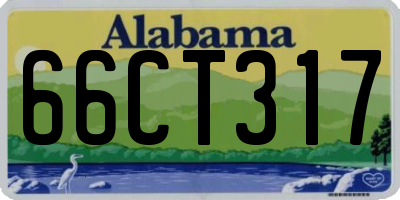 AL license plate 66CT317