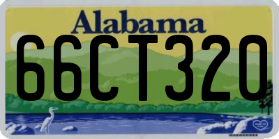 AL license plate 66CT320