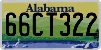 AL license plate 66CT322